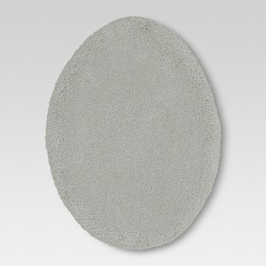 Performance Solid Toilet Lid Cover Gray - Threshold , Size: Standard