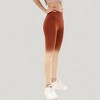 Anna-Kaci Active Women's High Waist Ombre Gradient Seamless Leggings with Wide Waistband - 3 of 4