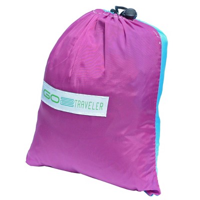 Light Blue and Purple Nylon Camping Hammock