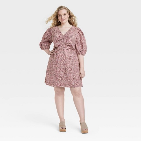 Women's 3/4 Sleeve Midi Shirtdress - Universal Thread™ : Target