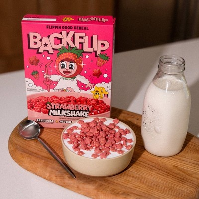 Backflip Strawberry Milk Shake Breakfast Cereal - 8oz
