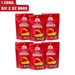 Mavuno Harvest Organic Dried Mango Fruit Snacks, a Vegan & Gluten Free Healthy Snack with No Preservatives or Added Sugars, 2 oz Bags - 6 PK - 1 of 4
