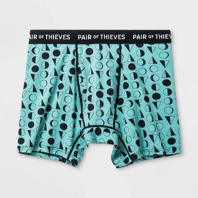 Pair Of Thieves Men's Big & Tall Super Soft Boxer Briefs 2pk -  Black/blue/green 2xl : Target