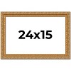 PosterPalooza | Contemporary Gold Picture Frame - UV Acrylic, Backing Board, Hanging Hardware Included - 2 of 4
