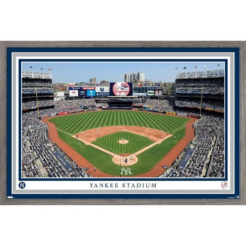 Trends International MLB Atlanta Braves - Truist Park 22 Framed Wall Poster  Prints Barnwood Framed Version 22.375 x 34