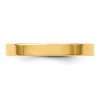 Black Bow Jewelry 3mm 14K Rose, White, or Yellow Gold Lightweight Flat Standard Fit Band - 3 of 4