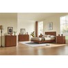 Queen Size Wooden Platform Bed with Headboard for Bedroom or Apartment - 4 of 4