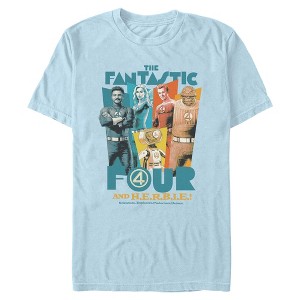 Mens The Fantastic Four: First Steps Heroes and Herbie T Shirt - 1 of 4