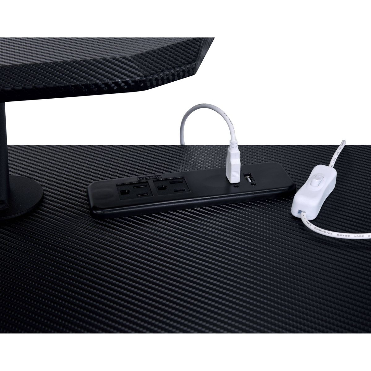 Vildre Gaming Desk with USB Port - Acme Furniture - thumbnail 7