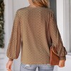 Women's Cutout Scalloped Lace V-Neck Shirt Top - Cupshe - 4 of 4