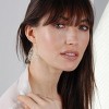 Lightweight Boho Earrings: Geometric Filigree Dangle in Gold, Rose & Silver Tones - 2 of 4