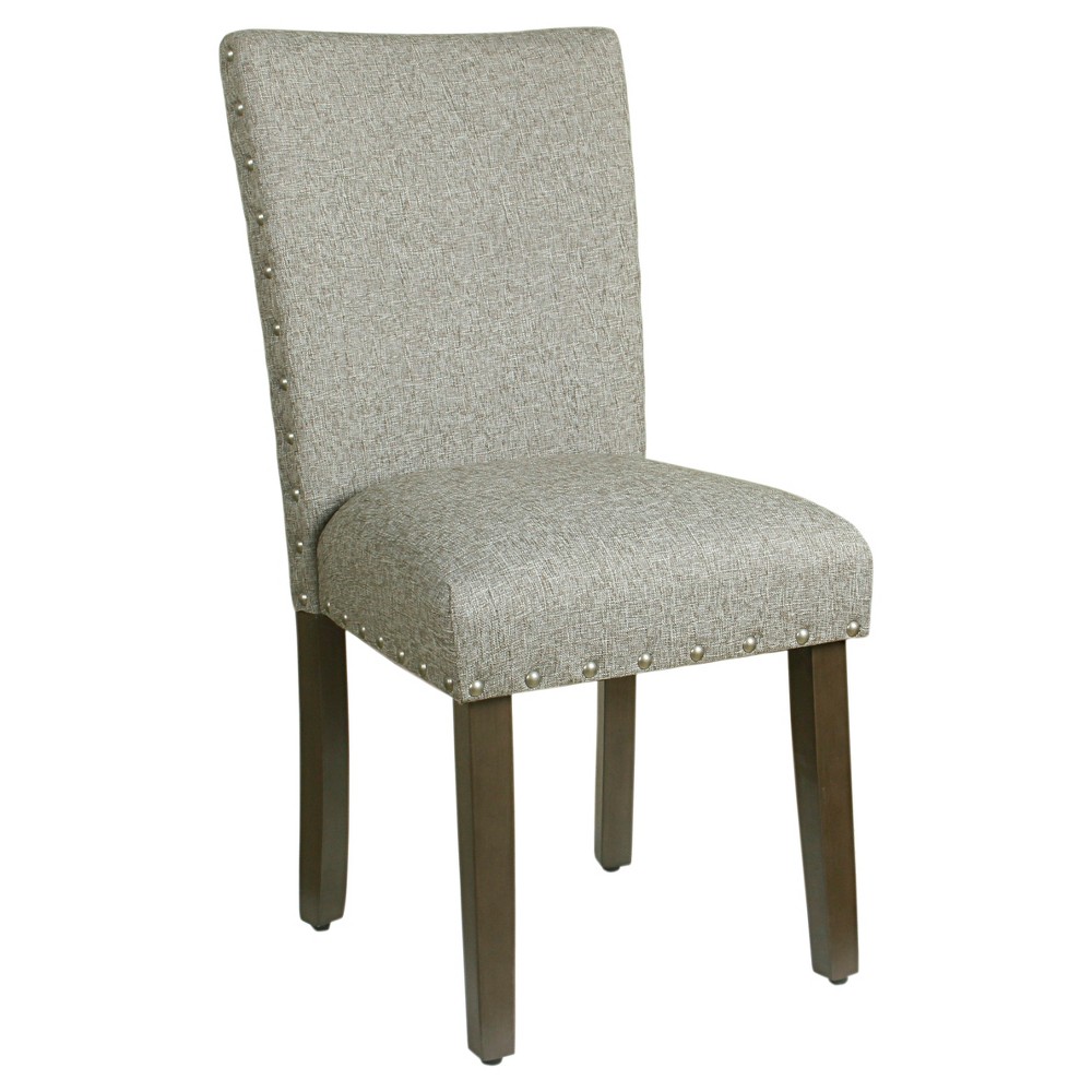 Set of 2 Classic Parsons Chair with Nailhead Trim - Sterling Gray - Homepop was $199.99 now $149.99 (25.0% off)