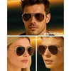 grinderPUNCH Unisex Aviator Sunglasses  Fashionable & Lightweight Frame Suits All Face Shapes  100% UV Protection - 2 of 4