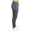 Blu Rock Men's Modern Fit Heavyweight Classic Fleece Jogger Sweatpants With Zipper Side Pockets - 4 of 4