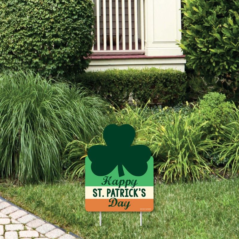 Big Dot of Happiness St. Patrick's Day - Outdoor Lawn Sign - Saint Paddy's Day Party Yard Sign - 1 Piece, 1 of 9