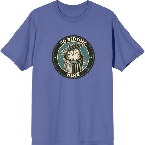 No Bedtime Here
 Adult Crew Neck Short Sleeve Tee - 1 of 3