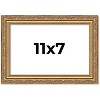 PosterPalooza | 11x7 Wood Antique Frame with UV Acrylic, 4 Finishes: Bronze, Gold, Silver, and Black - 2 of 4