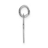 Black Bow Jewelry 14k White Gold Ella Collection Small Fancy Script Initial Pendant A-W - 2 of 4