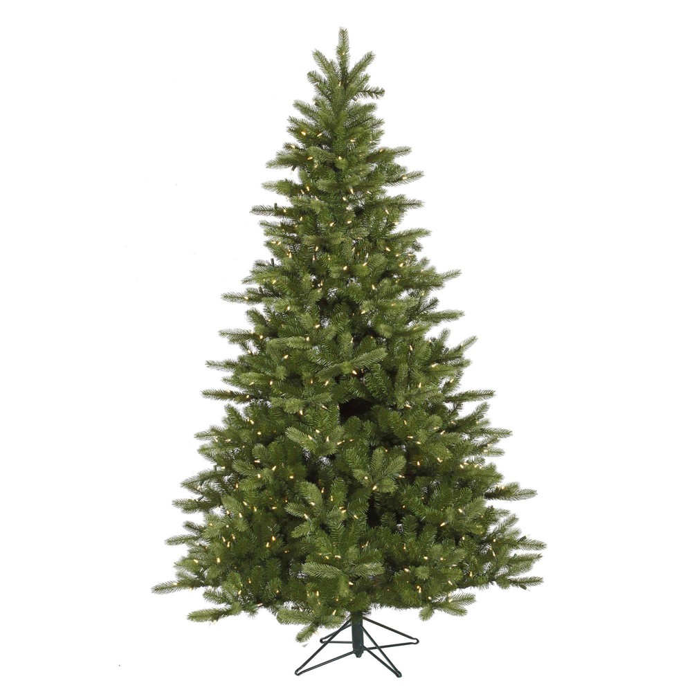 Photos - Garden & Outdoor Decoration Vickerman 6.5ft Pre-lit King Spruce Artificial Tree LED Warm White: Hinged Branches, 400 Lights, Indoor Use 