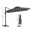 Hyleory 144'' Square Cantilever Umbrella - 2 of 4