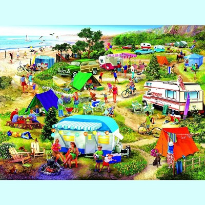 Sunsout Seaside Campground 300 pc   Jigsaw Puzzle 31568