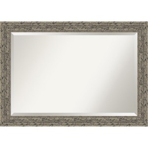 Amanti Art Attic Aged Beveled Wood Framed Bathroom Vanity Wall Mirror - 1 of 4