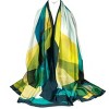 Wrapables Silk Like Satin Polyester Large Scarf Wrap, Green - 4 of 4
