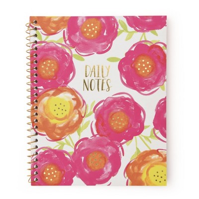 Daily Notes Gold Foil Spiral Notebook 1 Subject - Roobee