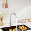 WOWOW Dual Temperature Pedal Valve Faucet, Deck Mount Sink Faucet in Polished Chrome - 2 of 4