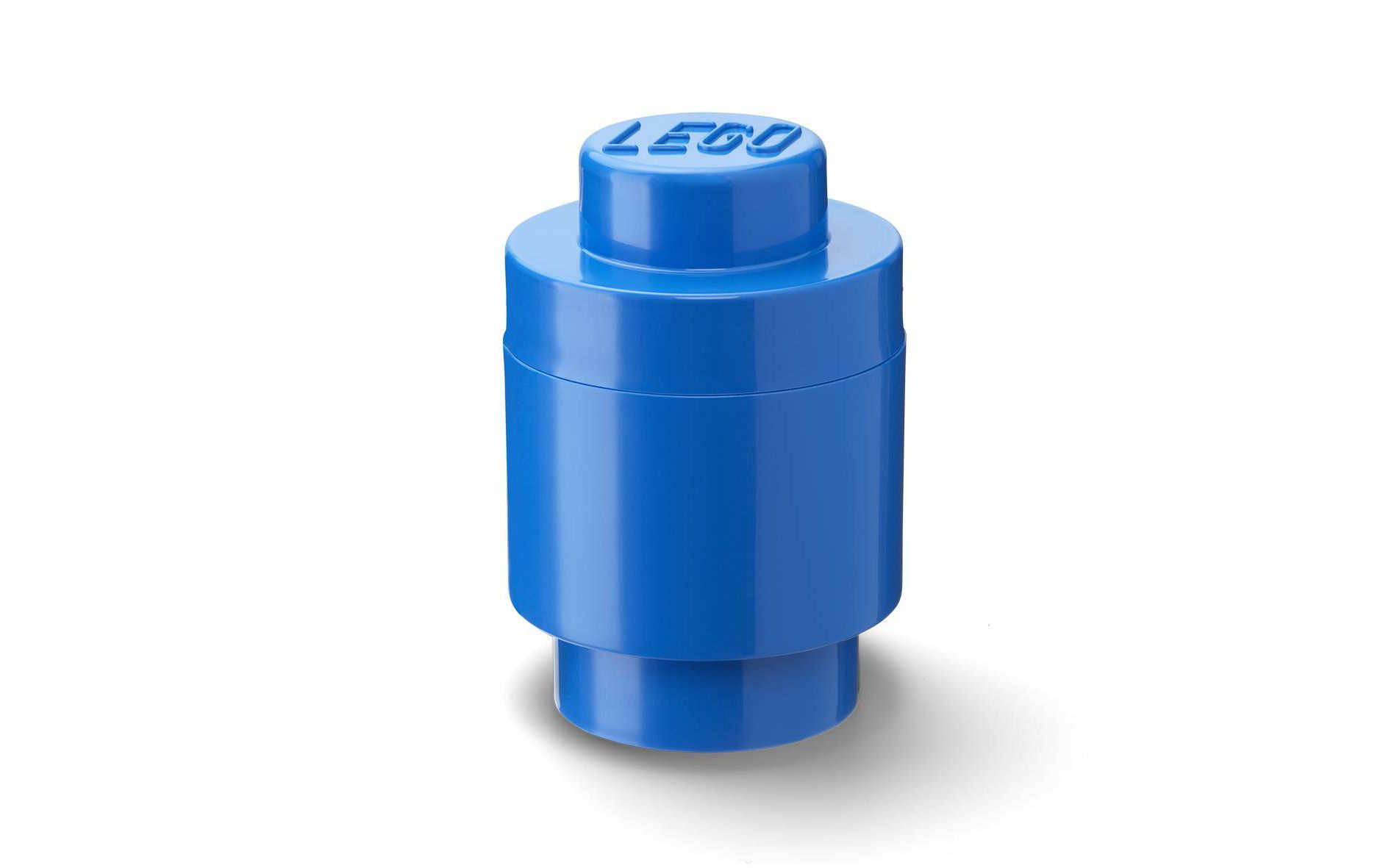 LEGO Storage Brick 1 Round - Blue: Building Kit Accessory Organizer