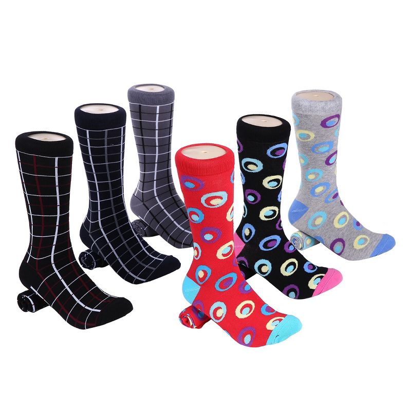 Mio Marino - Men's Snazzy Collection Dress Socks 6 Pack, 1 of 5