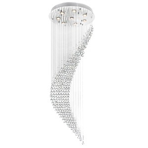 CWI Lighting Ribbon 8 Light Flush Mount With Chrome Finish - 1 of 4