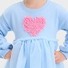 Toddler Girls' Heart Long Sleeve Tulle Valentine's Day Dress - Cat & Jack™ Blue - 2 of 4