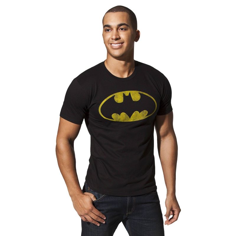 Men&#39;s Batman Shield T-Shirt - Black L, 1 of 3