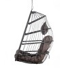 Coolbibila-Swing Chairs For Outside, Swing Chairs Wicker Rattan, Hanging Chair With Aluminum Frame And Cushion Without Stand - 4 of 4