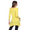 Women's 3/4 Sleeve Makayla Tunic Top with Pockets - White Mark - 3 of 4