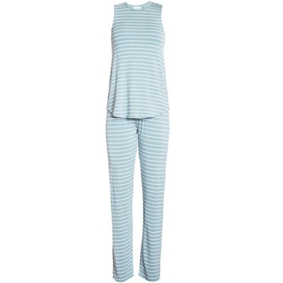 P.J. Salvage Womens Striped Pajama Sleep Tank Top