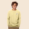 Dalix Ghost Embroidered Crewneck Long Sleeve Sweatshirt Fleece Men - 2 of 4