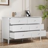 Heynemo 6 Drawer Dresser, Fluted Modern Wood Dresser with Ball Bearing Slide, Ideal for Bedroom TV Stand Storage Cabinet - 2 of 4