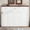 Merax Space-Saving Twin Size Murphy Bed with 3 Drawers White - 3 of 4