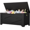 Storage Chest, Wooden Storage Bench with Safety Hinge, Easy Assembly, Large Toy Chest for Entryway, Living Room, Bedroom - 2 of 4
