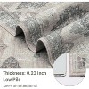 Area Rug Washable Soft Vintage Large Rug Retro Foldable Low Pile Indoor Floor Carpet Farmhouse Non-Slip Throw Rugs Dining Room - 4 of 4