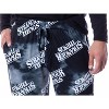 Seven Times Six Stranger Things Mens' Logo Toss Print Tie Dye Sleep Pajama Jogger Pants Black - image 4 of 4