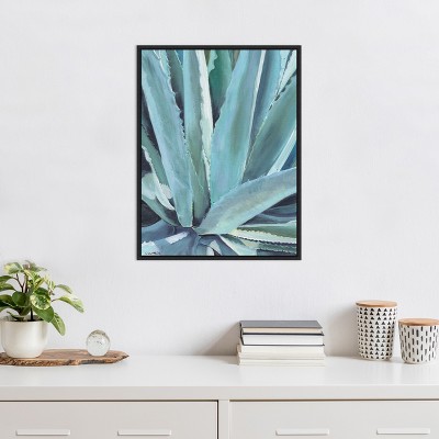 Amanti Art Blue Agave by Alana Clumeck Canvas Wall Art Print Framed 18 x 24-in.