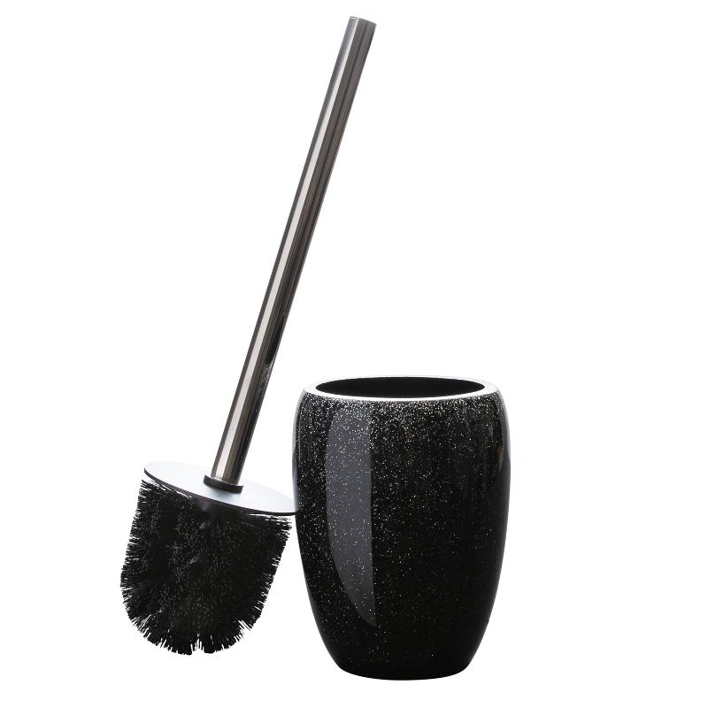 Eclat Glitter Bowl Brush Holder Black - Elle D&#233;cor, 3 of 6