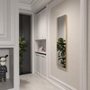 TUYOHW Rectangle Full Length Mirror,47x14'' Wall-Mounted Shatterproof Mirror with Aluminum Frame,Door Mirror Suitable for Modern Home Decor - 2 of 4