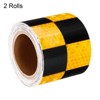 Unique Bargains Square Trucks Cars Waterproof Adhesive High Visibility Safety Reflective Tape 2 Pcs - 3 of 4