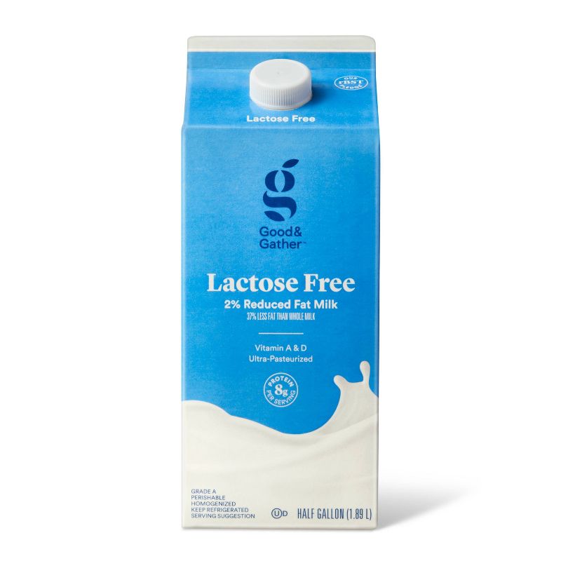 Lactose Free 2% Milk - 0.5gal - Good & Gather&#8482;, 1 of 7