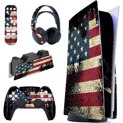Aghana Digitals Full Set Skin Decal for PS5 Console Disc Edition
