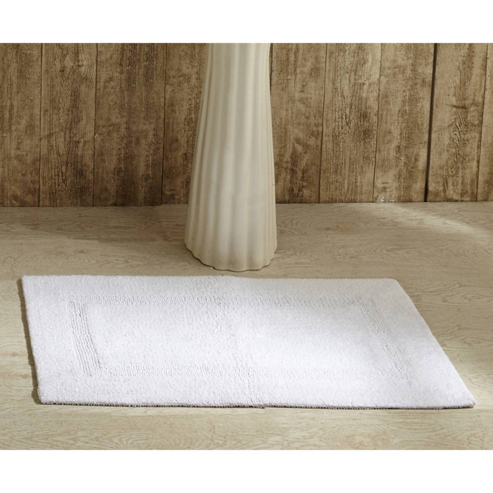 17inx24in Lux Collection Bath Rug White - Better Trends